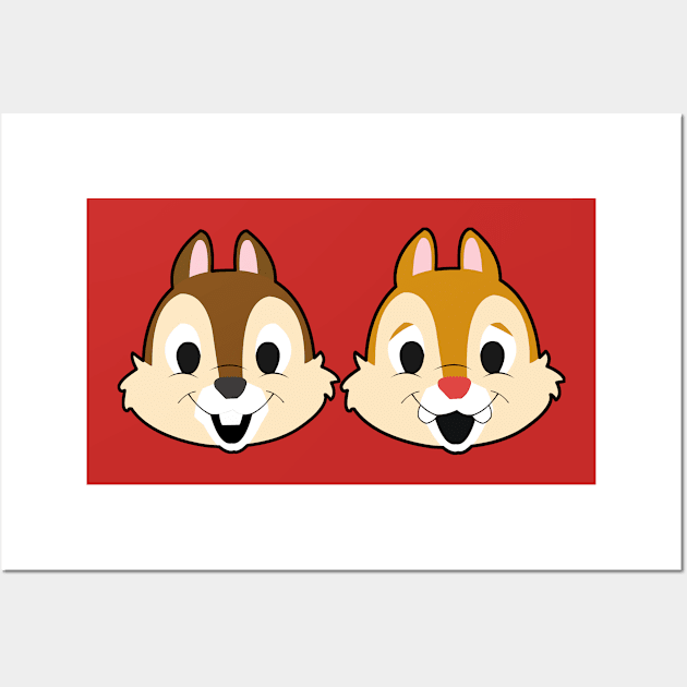 Cartoon Chipmunks Wall Art by LuisP96